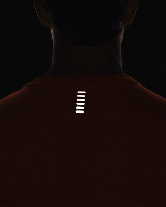 Men's UA Launch Elite Graphic Short Sleeve, Orange, pdpMainDesktop image number 4
